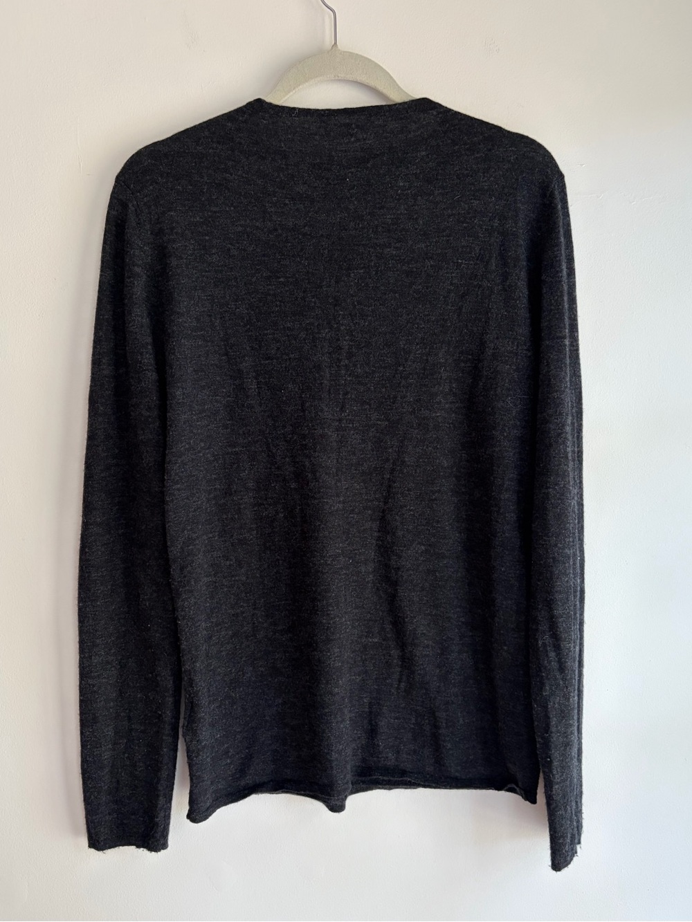 Tibi Charcoal Black Wool Blend Sweater Size L - Picture 3 of 5